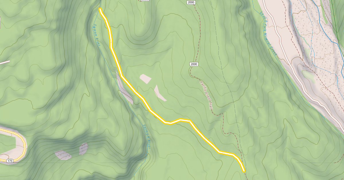 Map preview of Yellow Jacket Ski Trail