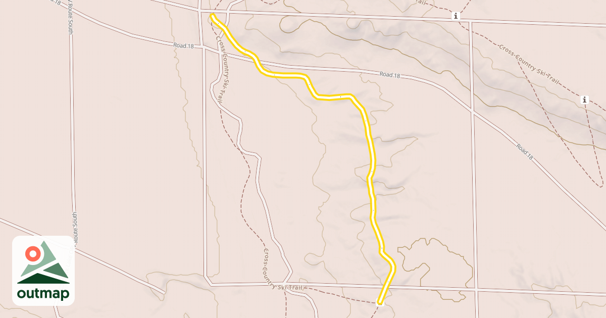 Map of Cross-Country Ski Trail