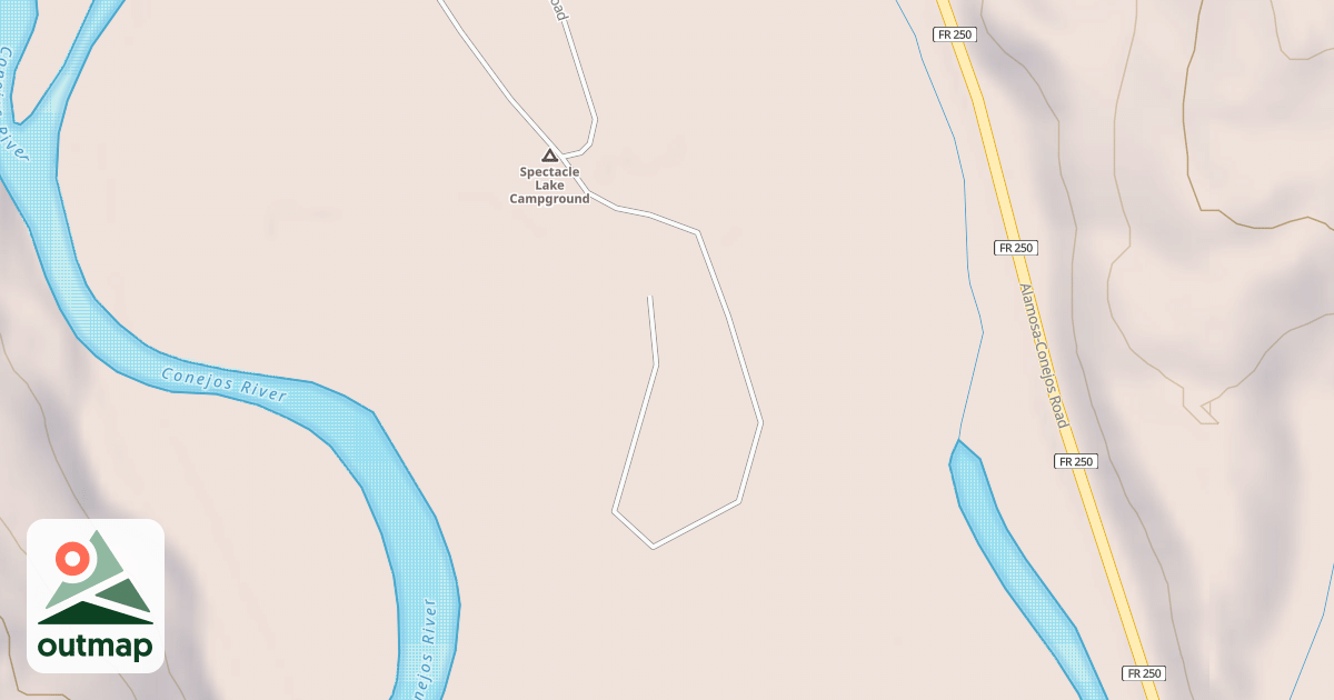 Map of SPECTACLE LAKE 2ND CG LOOP