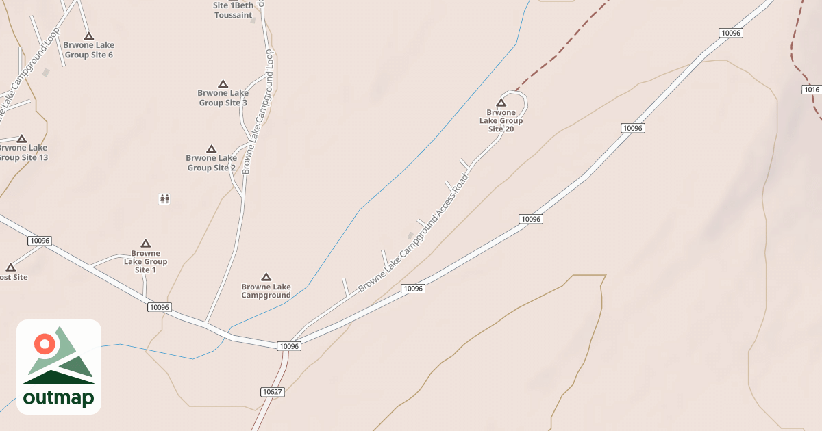 Map of BROWNE LAKE C. G.