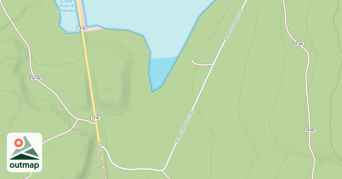 Map of BROWNS MTN LOOP