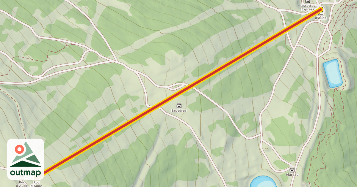 Map of Roc d'Aude