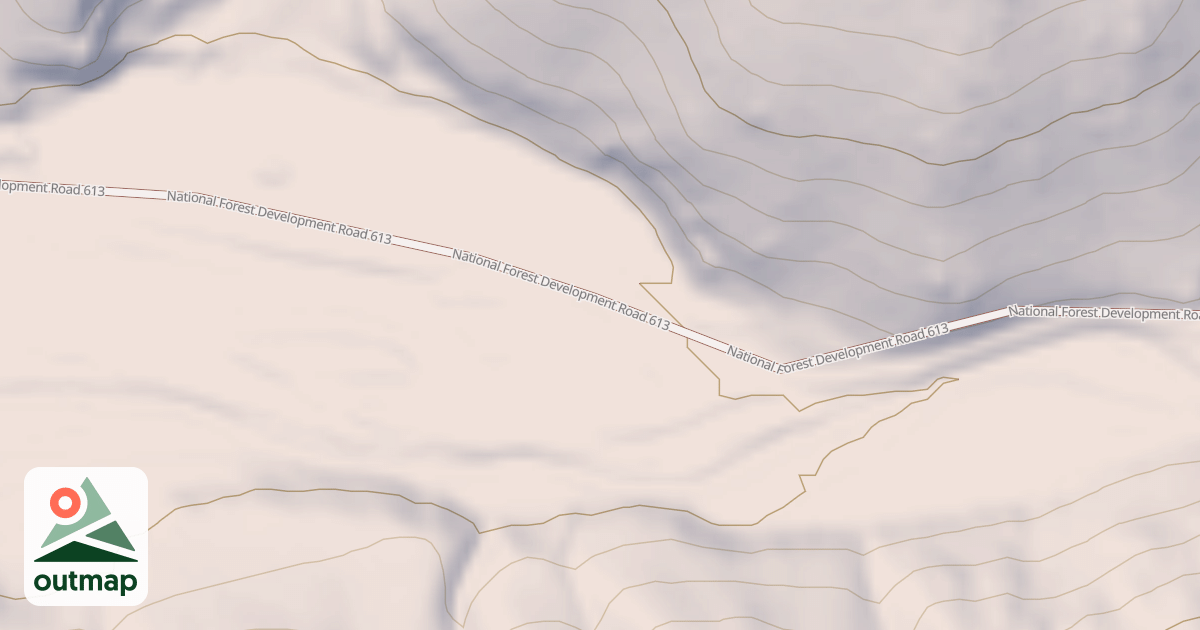 Map of NORTH FORK HOOVER TRAILHEAD