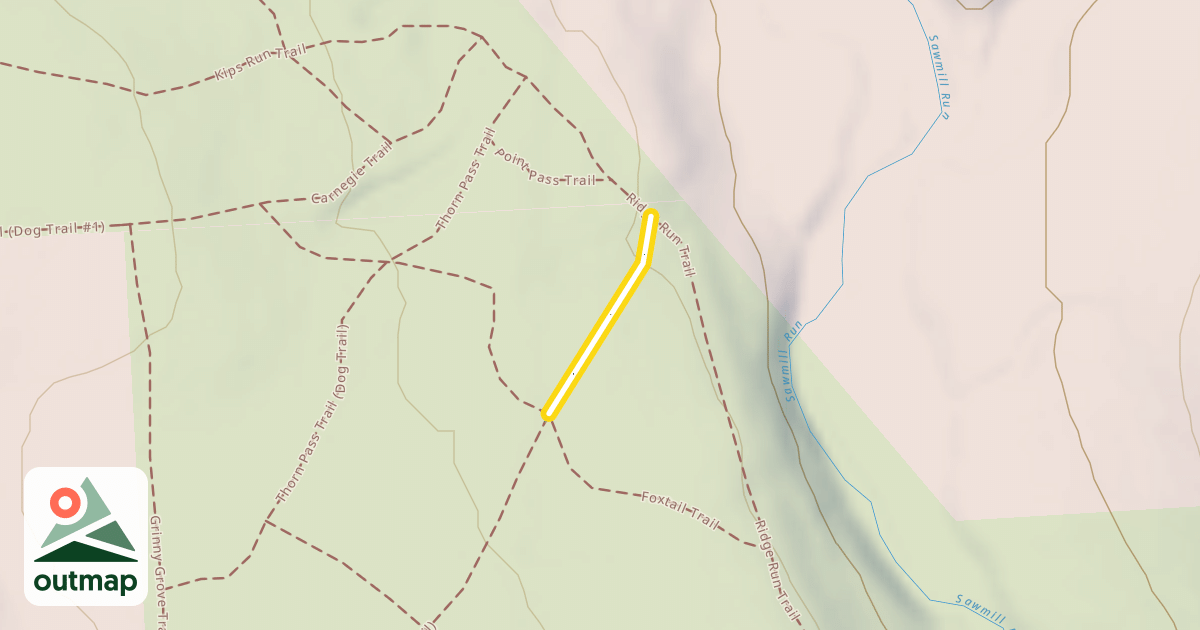 Map of Keystone Pass Trail