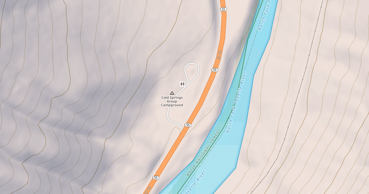 Map preview of COLD SPRINGS GROUP CAMPGROUND
