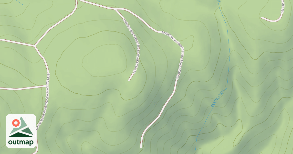 Map of USFS Motor Vehicle Use Map Roads {F3B798DA-356D-4838-B406-F75BD5E80423}