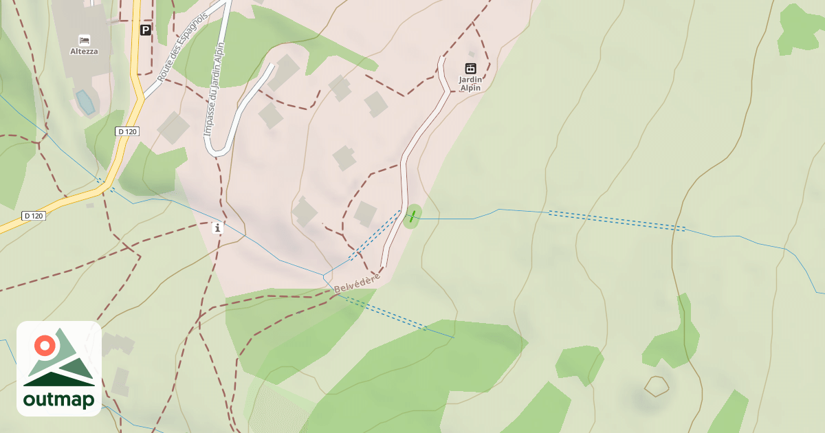 Map of Belvédère