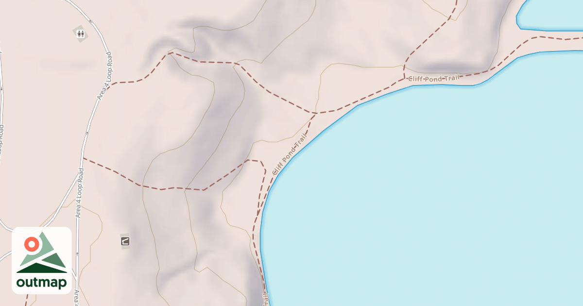 Map of Cliff Pond Loop Trail