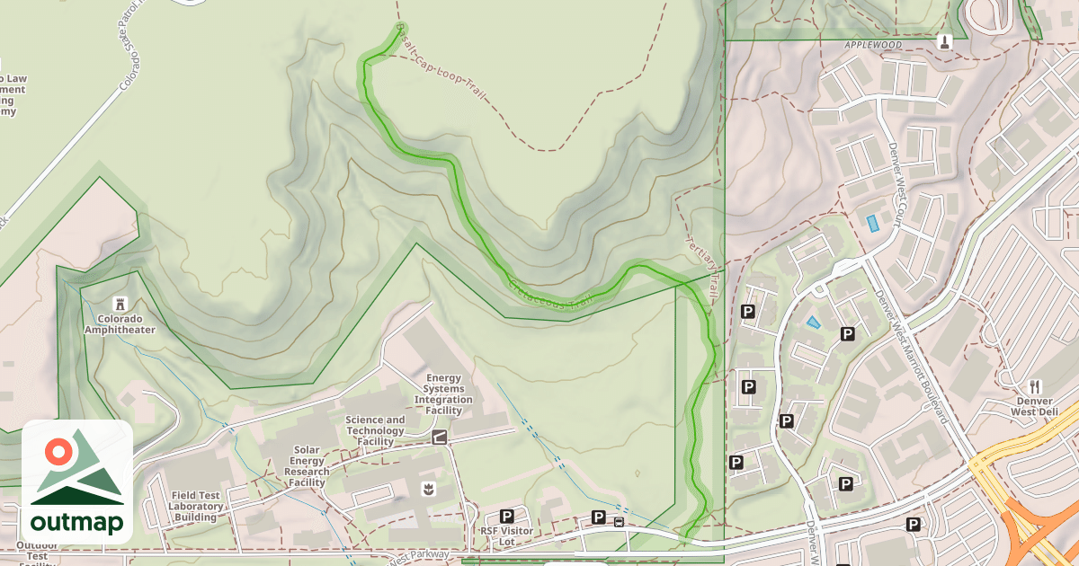 Map of Cretaceous Trail