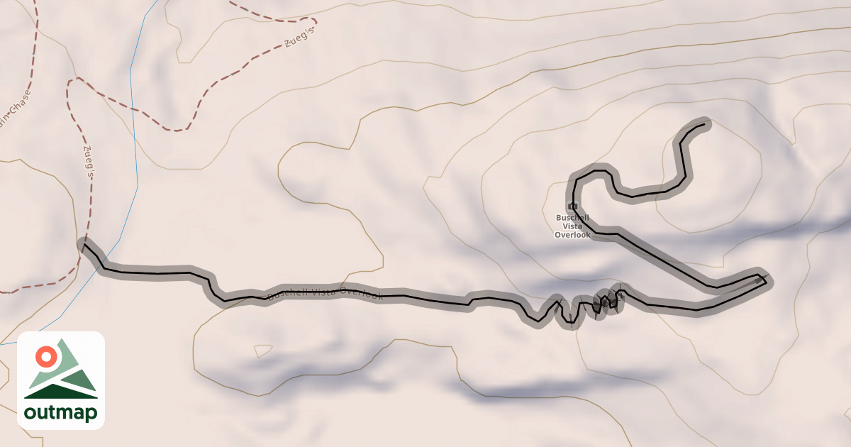 Map of Buschell Vista Overlook