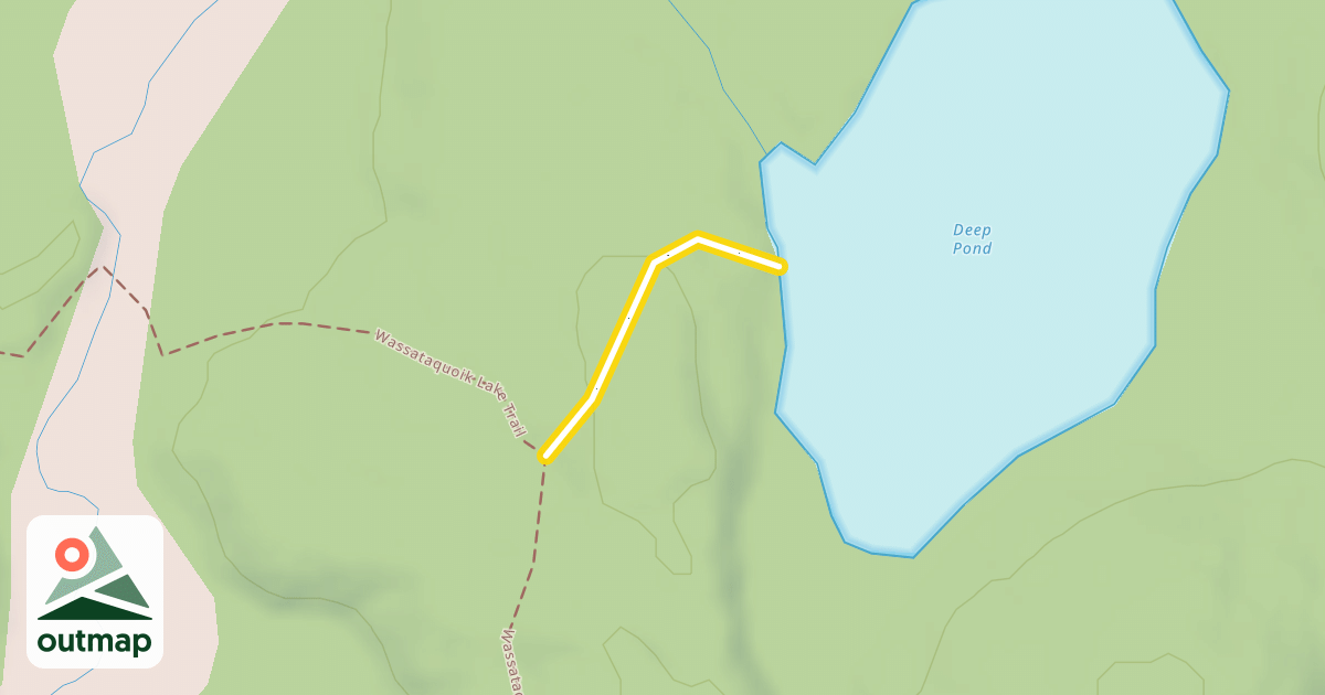 Map of Deep Pond Trail