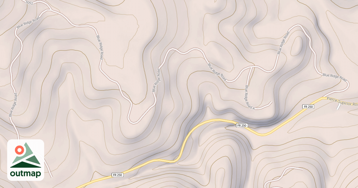 Map of BLUE RIDGE