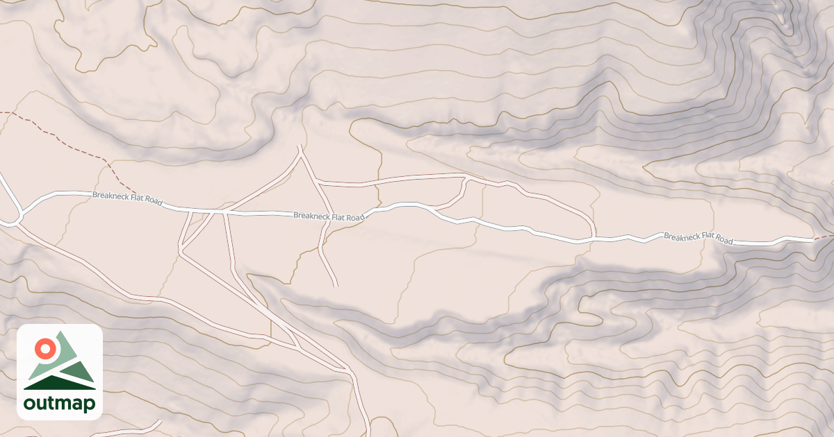 Map of BREAKNECK FLAT