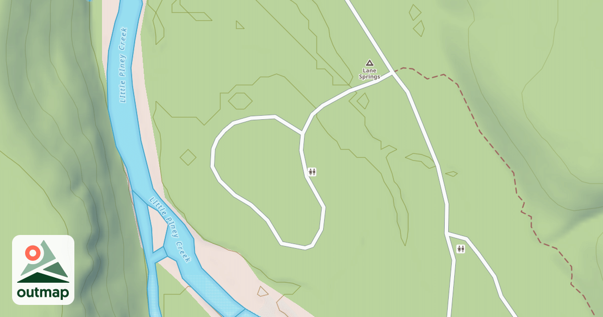 Map of LANE SPRING REC AREA SPUR AA