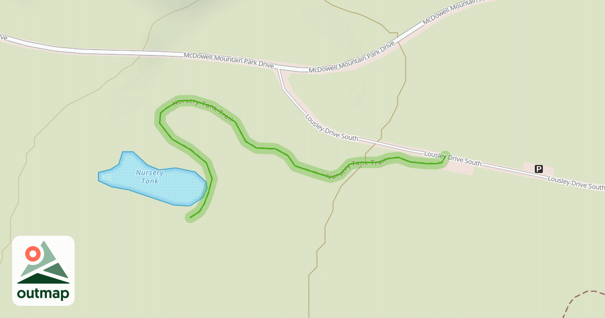 Map of Nursery Tank Trail