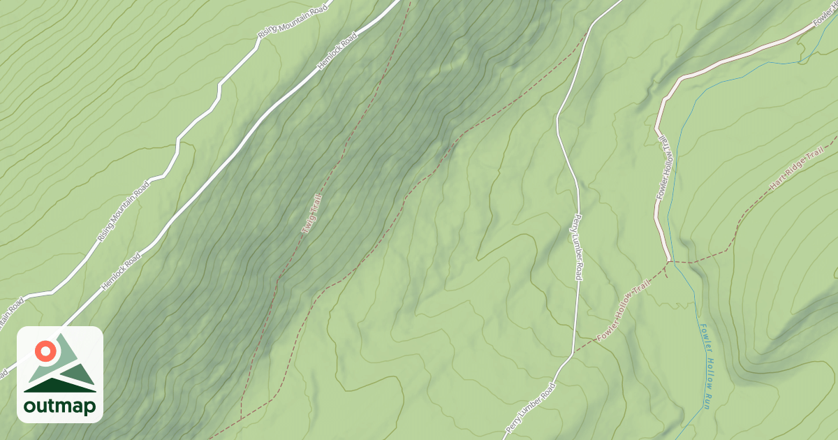 Map of Fowlers Hollow Trails
