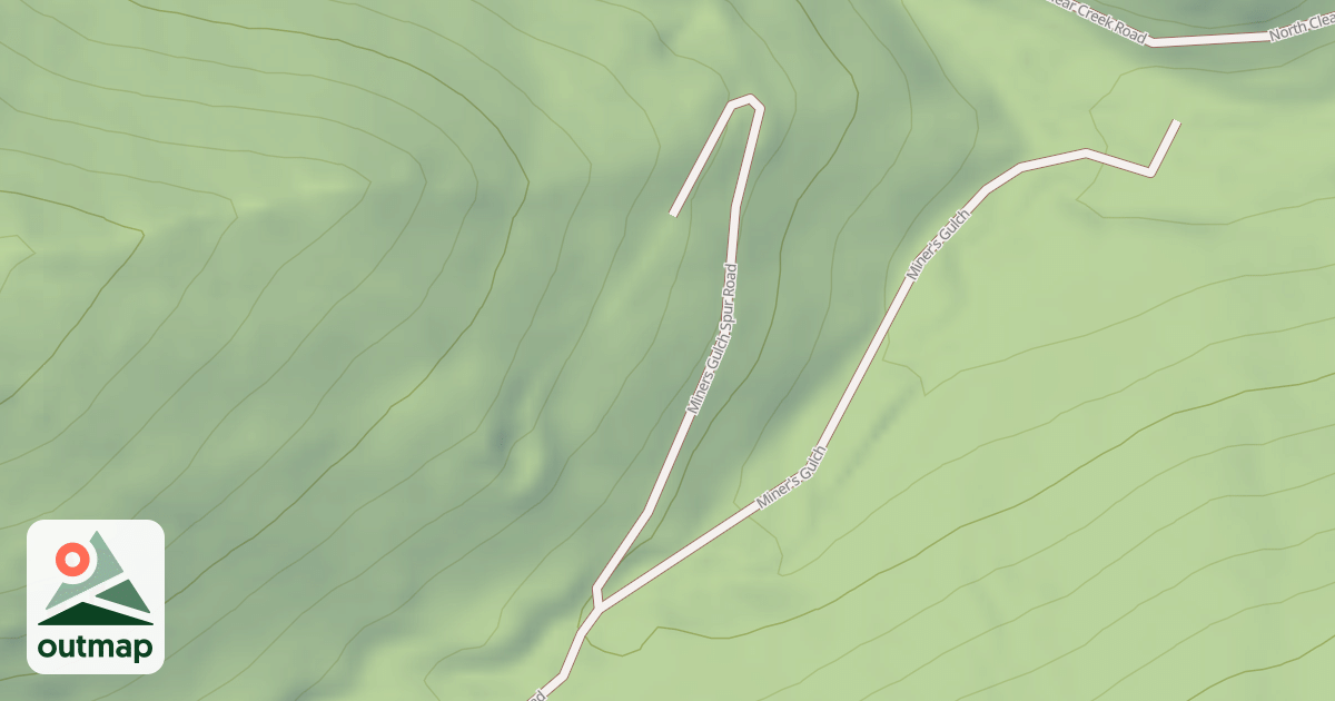Map of MINERS GULCH SPUR