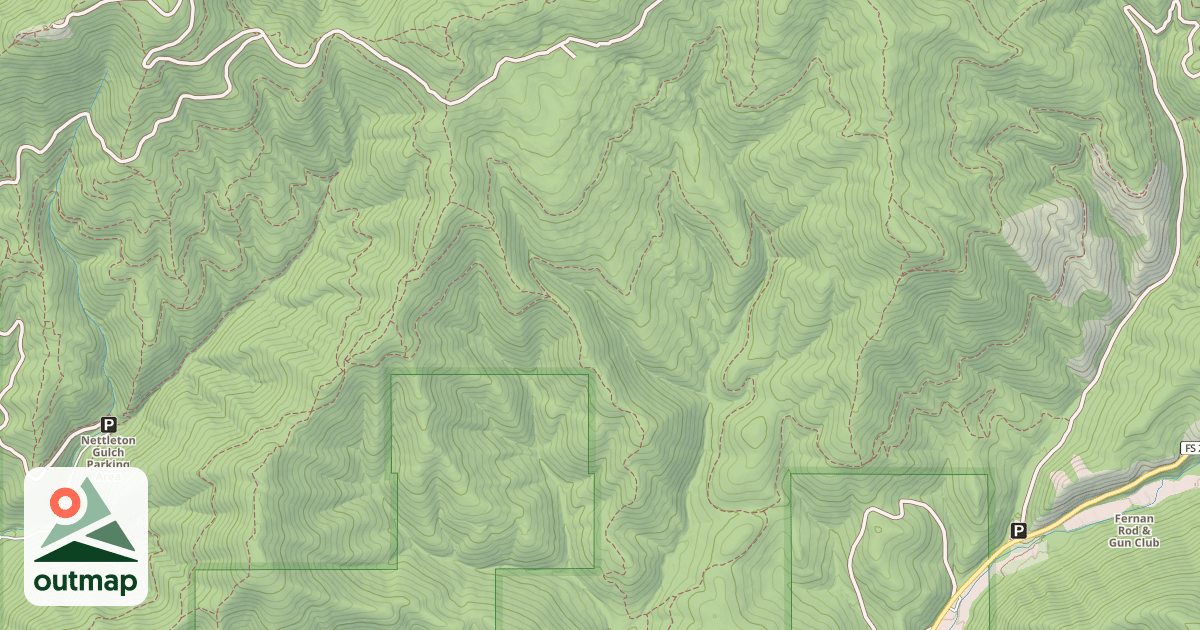 Map of USFS Motor Vehicle Use Map Trails 7837