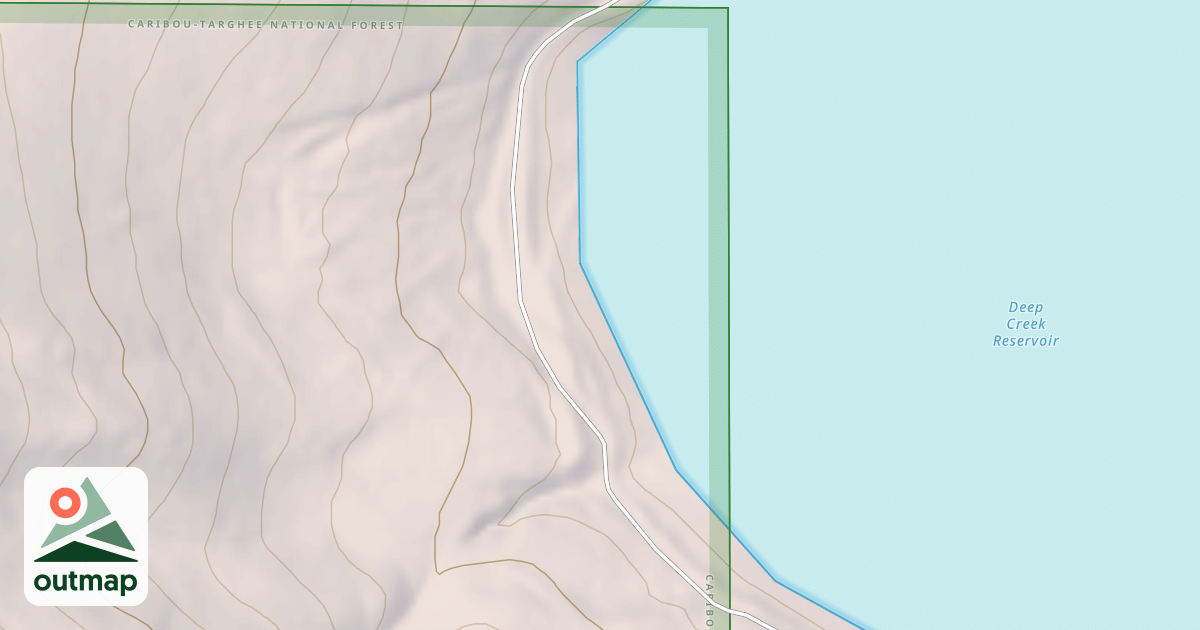 Map of DEEP CREEK RESERVOIR