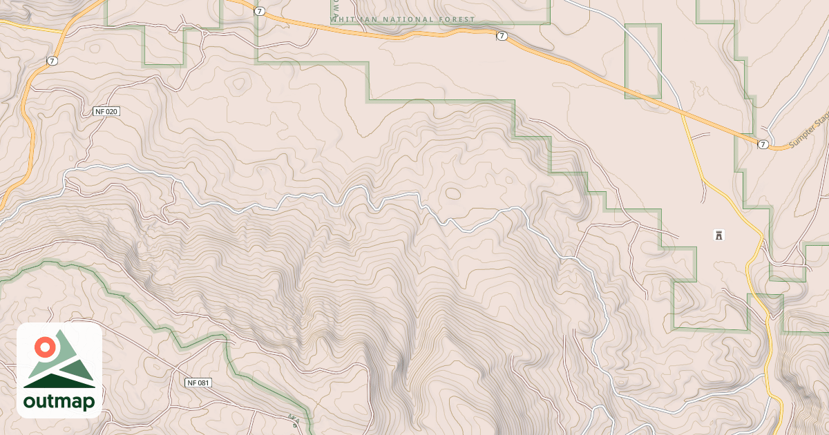 Map of 1040 Road Snowmobile