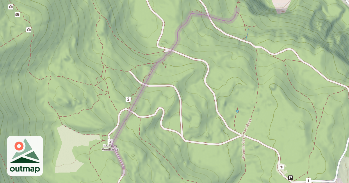 Map of Chemin de Pariset à Vouillant et Fontaine