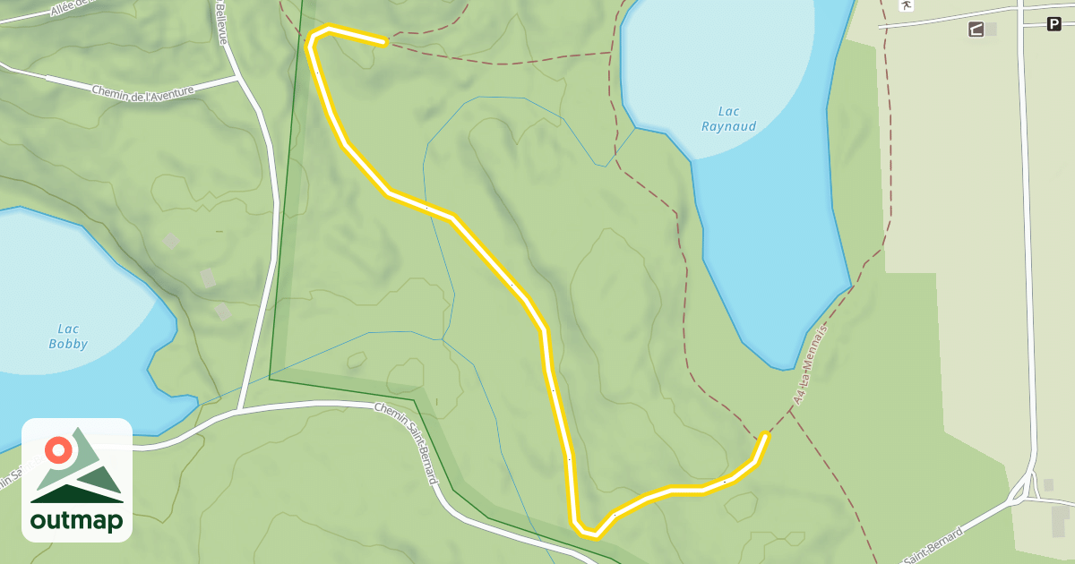 Map of A15 / Le Héron