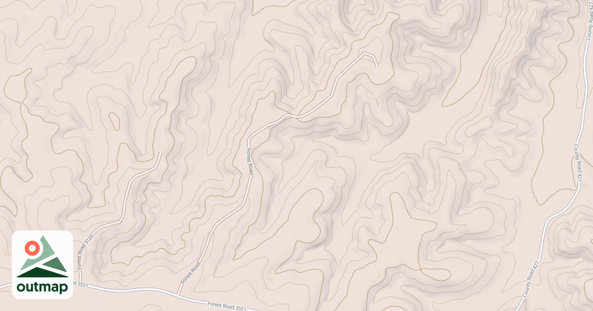 Map of CHERRY HOLLOW