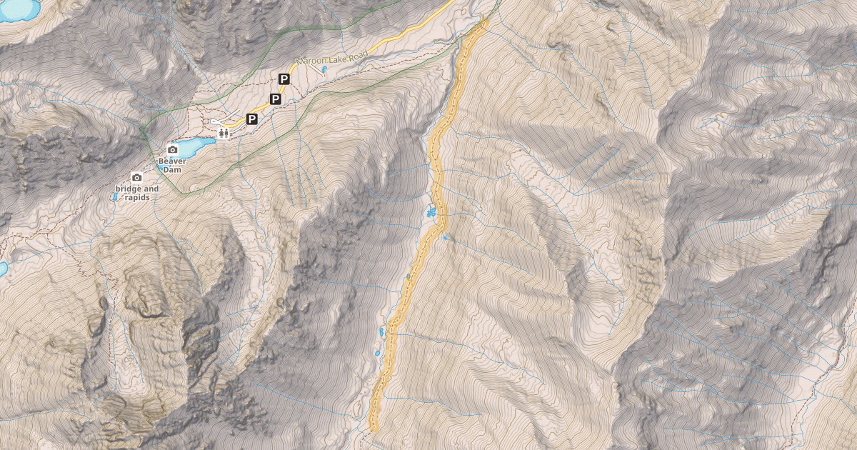 Map preview of East Maroon Trail