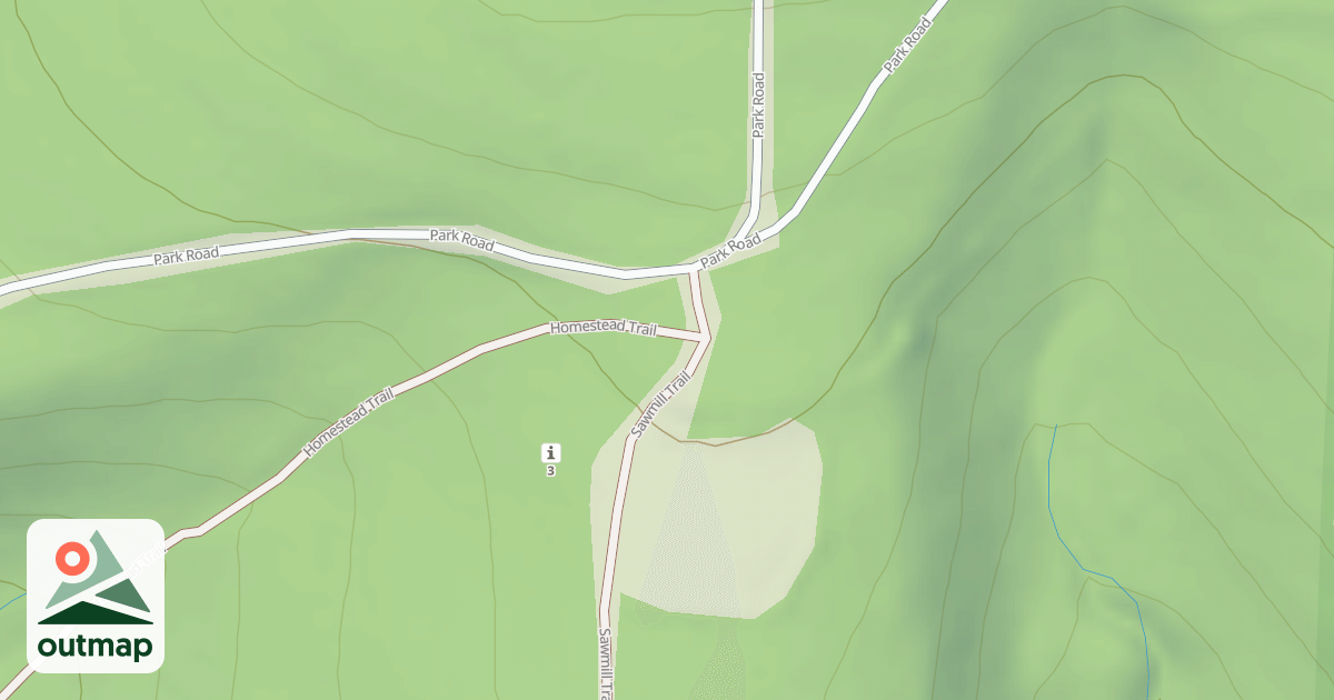 Map of Blue Knob State Park Trails
