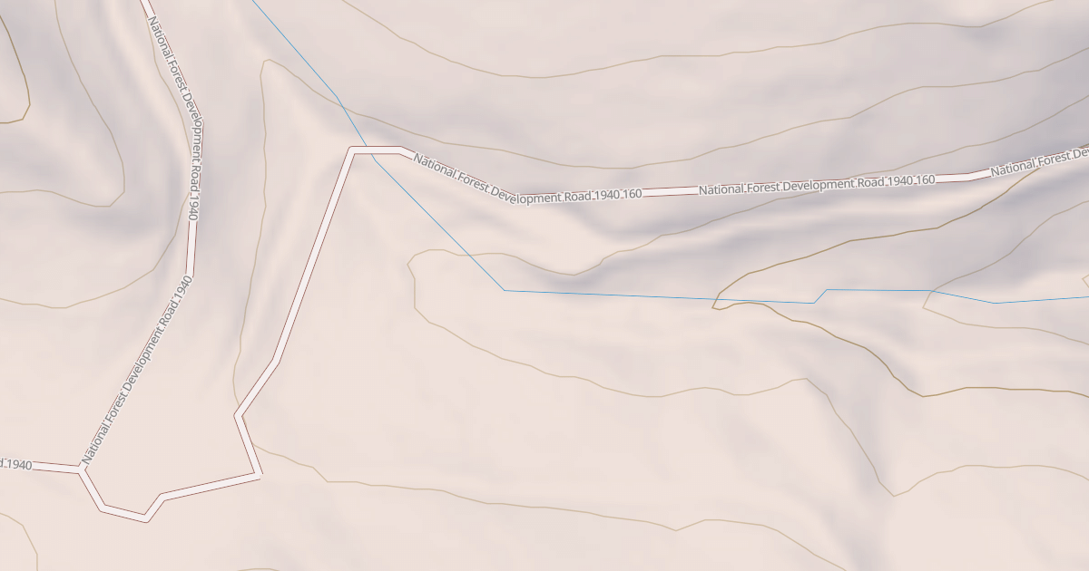 Map preview of USFS National Forest System Roads {39715576-1E1E-4306-87BC-3903E886160A}