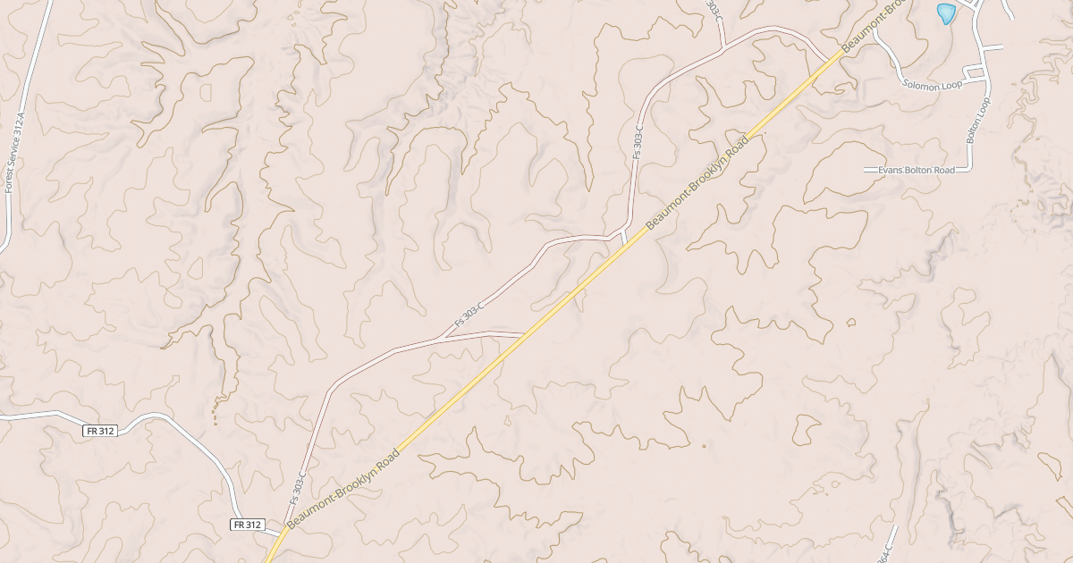 Map preview of USFS National Forest System Roads {D6AEB1D0-BB2F-4154-8B2B-B7C904C4AC90}