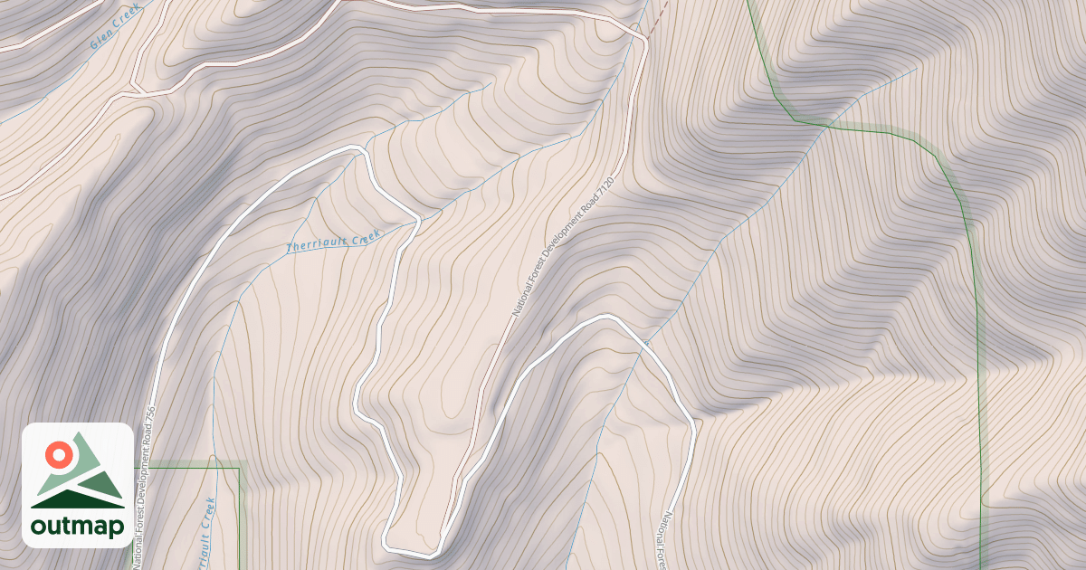 Map of BARNABY MTN