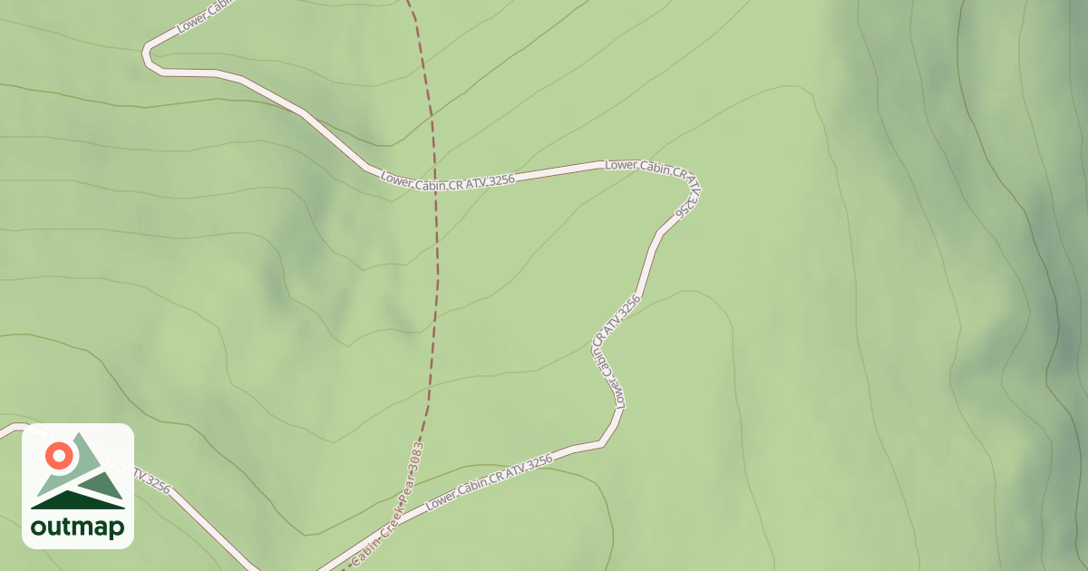 Map of Lower Cabin Cr Atv