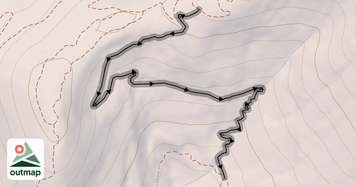 Map of Upper Mordor - Downhill