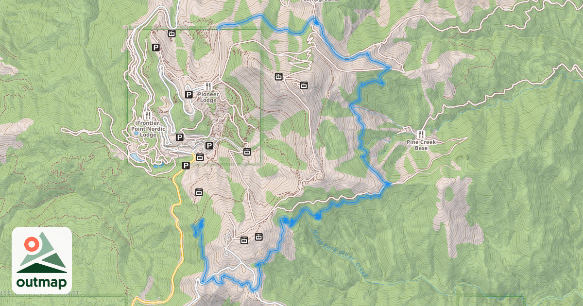 Map of #98 Around the Mountain