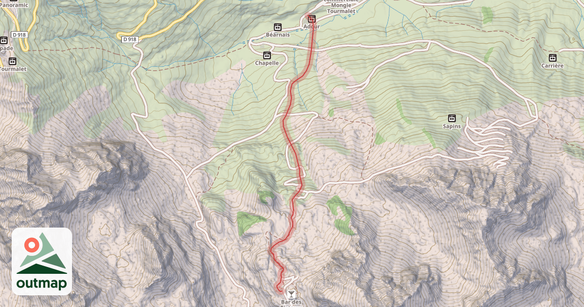 Map of Pourteilh