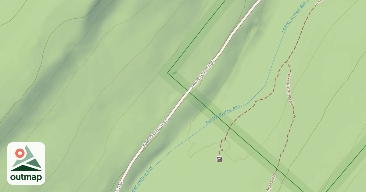 Map of Fowlers Hollow Trails