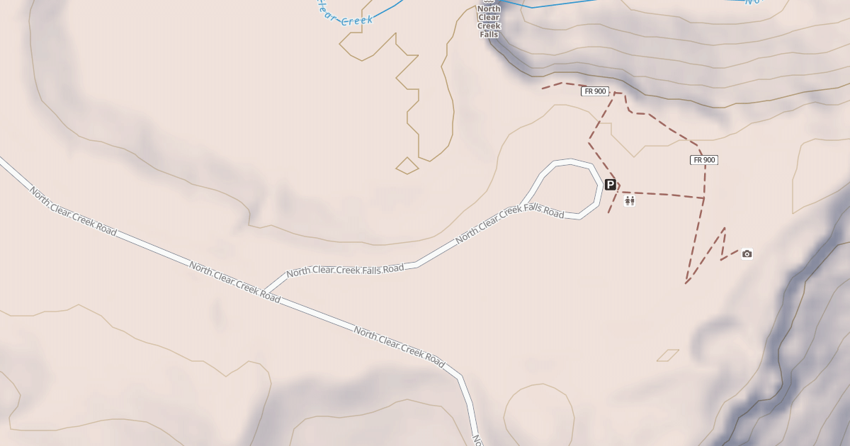 Map preview of NORTH CLEAR CR FALLS