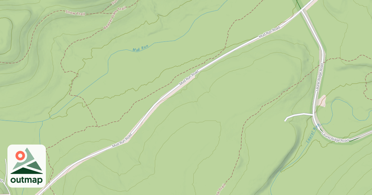 Map of Moshannon State Forest & Parker Dam State Park Snowmobile & Cross Country Skii Trails