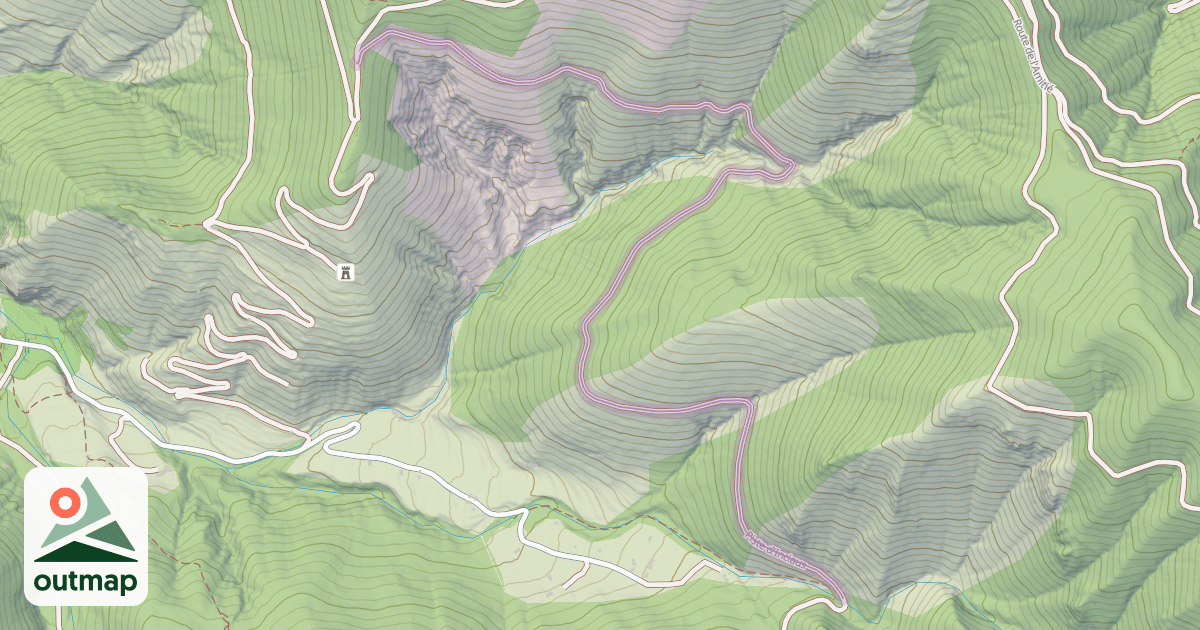 Map of Piste d'Inciaus