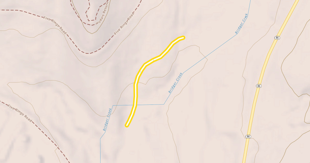 Map preview of Crosscut Return