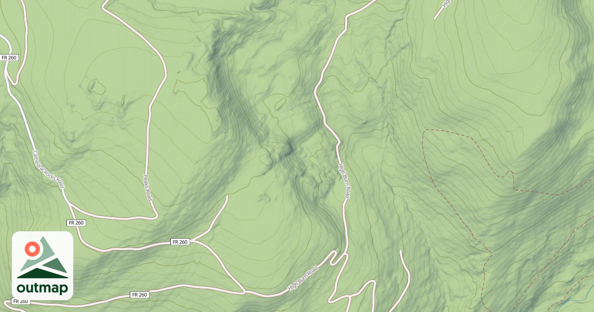 Map of HIGH BURN