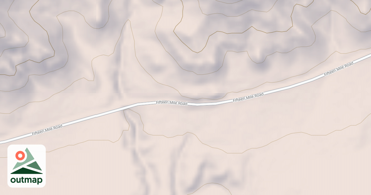 Map of FIFTEEN MILE