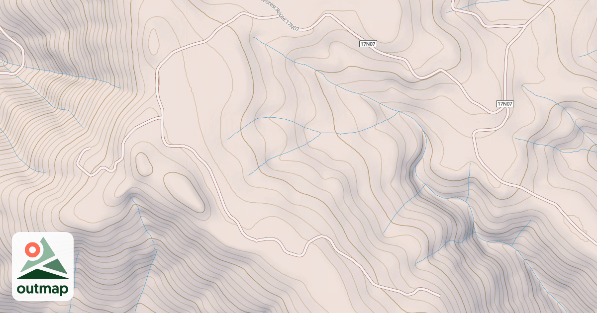 Map of LOWER COON MTN
