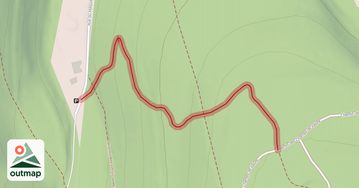 Map of Piste Enduro VTT