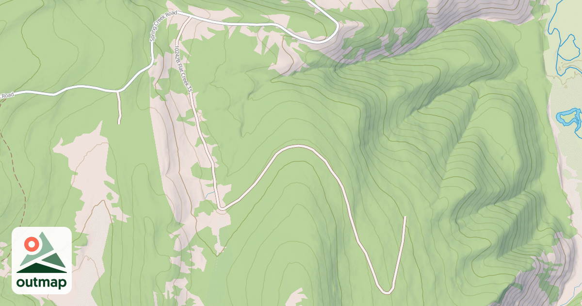 Map of FLAT CREEK TS