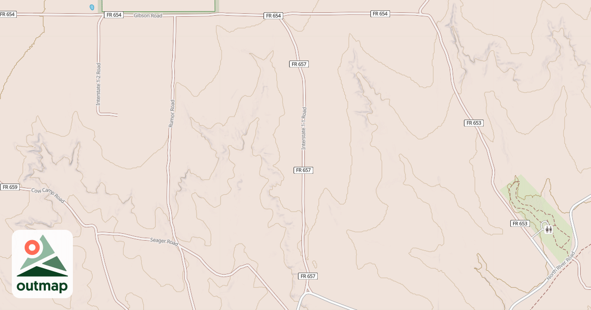 Map of INTERSTATE 1-1