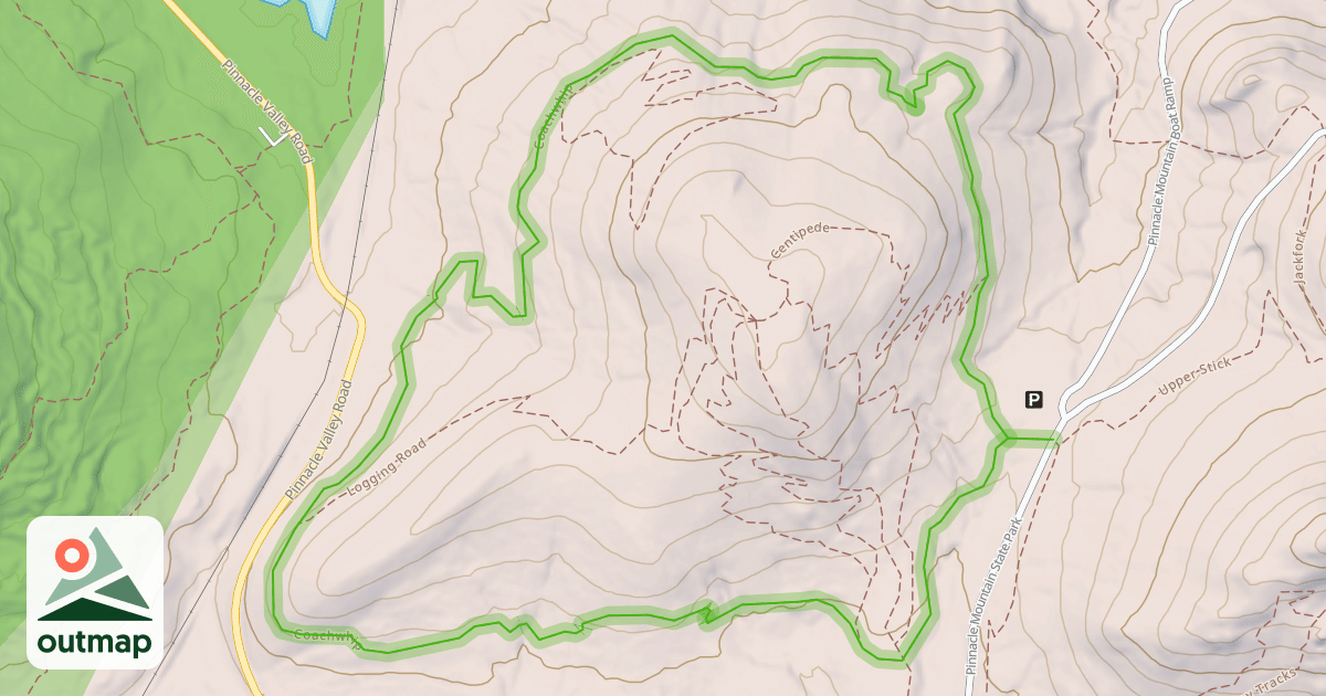 Map of Coachwhip