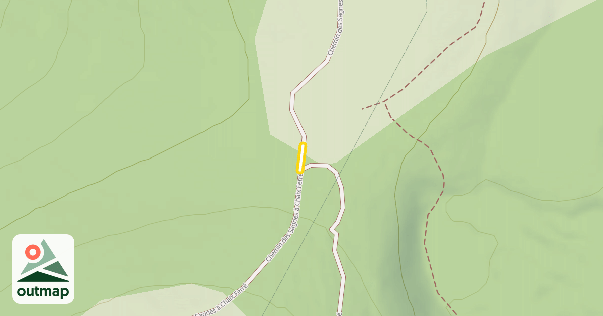 Map of Chemin des Sagnes à Chaix Ferré