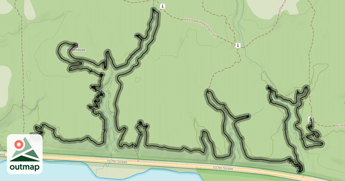 Map of Black Single Track Trail